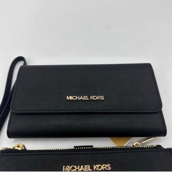 Michael Kors Large Double Zip Wallet Wristlet & Trifold Wallet black - Picture 4 of 16